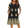 Floral Black Gold
