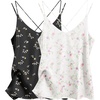 Black Floral+white Floral