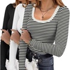 Black/White/Black White Stripe