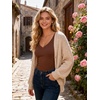 image:imageEkouaer 3 Pack Long Sleeve Shirts for Women Deep V Neck Basic Thermal Tops Base Layer Undershirts XSXXLBlackLight BrownCoffee