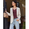 image:imageEkouaer 3 Pack Long Sleeve Shirts for Women V Neck T Shirt Fall Casual Tops Basic Base Layer Undershirts Tees 2025 SXXLBlackBlueWine Red
