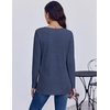image:imageEkouaer 3 Pack Long Sleeve Shirts for Women V Neck T Shirt Fall Casual Tops Basic Base Layer Undershirts Tees 2025 SXXLBlackBlueWine Red
