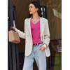 image:imageEkouaer 3 Pack Long Sleeve Shirts for Women V Neck T Shirt Fall Casual Tops Basic Base Layer Undershirts Tees 2025 SXXLBlackWhiteHot Pink