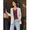 image:imageEkouaer 3 Pack Long Sleeve Shirts for Women V Neck T Shirt Fall Casual Tops Basic Base Layer Undershirts Tees 2025 SXXLBlackWine RedGray