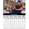 image:imageEkouaer Mens Knit TShirts Short Sleeve Casual Ribbed Shirts Lightweight Crewneck Tees Stretchy Undershirts SXXLWine Red