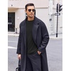 image:imageEkouaer Mens Long Sleeve Shirts Crew Neck Fleece Thermal Undershirts Midweight Sweatshirts Soft Base Layer Pullover Tee Tops2pcs Black Khaki
