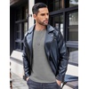 image:imageEkouaer Mens Long Sleeve Shirts Crew Neck Fleece Thermal Undershirts Midweight Sweatshirts Soft Base Layer Pullover Tee TopsGrey