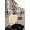 image:imageEkouaer Mens Long Sleeve Shirts Ribbed Pullover Tees Sim Fit Thermal Tops Crew Neck Stretchy Undershirts S3XLBeige