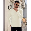 image:imageEkouaer Mens Long Sleeve Shirts Ribbed Pullover Tees Sim Fit Thermal Tops Crew Neck Stretchy Undershirts S3XLBeige