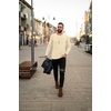 image:imageEkouaer Mens Long Sleeve Shirts Ribbed Pullover Tees Sim Fit Thermal Tops Crew Neck Stretchy Undershirts S3XLBeige