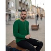 image:imageEkouaer Mens Long Sleeve Shirts Ribbed Pullover Tees Sim Fit Thermal Tops Crew Neck Stretchy Undershirts S3XLDeep Green