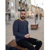 image:imageEkouaer Mens Long Sleeve Shirts Ribbed Pullover Tees Sim Fit Thermal Tops Crew Neck Stretchy Undershirts S3XLNavy Blue