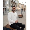 image:imageEkouaer Mens Long Sleeve Shirts Ribbed Pullover Tees Sim Fit Thermal Tops Crew Neck Stretchy Undershirts S3XLWhite