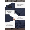 image:imageEkouaer Mens Mock Turtleneck Long Sleeve Turtle Neck Tops Lightweight Undershirt Thermal Sweater ShirtsNavy Blue