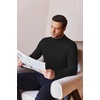 image:imageEkouaer Mens Mock Turtleneck Shirts Long Sleeve Underwear Tops Fleece Ribbed Knit Pullover Sweater Basic Thermal SweatshirtsBlack
