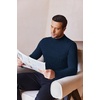 image:imageEkouaer Mens Mock Turtleneck Shirts Long Sleeve Underwear Tops Fleece Ribbed Knit Pullover Sweater Basic Thermal SweatshirtsDeep Blue