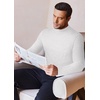 image:imageEkouaer Mens Mock Turtleneck Shirts Long Sleeve Underwear Tops Fleece Ribbed Knit Pullover Sweater Basic Thermal SweatshirtsWhite