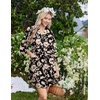 image:imageEkouaer Robes for Women Lightweight Waffle Bath Robe Soft Floral Ladies Sleepwear Loungewear SXXLA Blackfloral