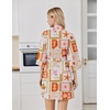 image:imageEkouaer Robes for Women Lightweight Waffle Bath Robe Soft Floral Ladies Sleepwear Loungewear SXXLBeigenature Printed