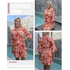 image:imageEkouaer Robes for Women Lightweight Waffle Bath Robe Soft Floral Ladies Sleepwear Loungewear SXXLOrangepalm Leaf