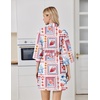 image:imageEkouaer Robes for Women Lightweight Waffle Bath Robe Soft Floral Ladies Sleepwear Loungewear SXXLWhiteseabed Printed
