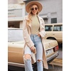 image:imageEkouaer Thermal Turtleneck Shirt Women Ribbed Long Sleeve Mock Neck Tops Slim Fit Lettuce Trim Base LayerBeige