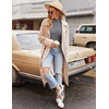 image:imageEkouaer Thermal Turtleneck Shirt Women Ribbed Long Sleeve Mock Neck Tops Slim Fit Lettuce Trim Base LayerBlackGrey