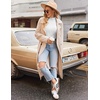 image:imageEkouaer Thermal Turtleneck Shirt Women Ribbed Long Sleeve Mock Neck Tops Slim Fit Lettuce Trim Base LayerBlackWhite