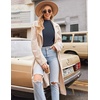 image:imageEkouaer Thermal Turtleneck Shirt Women Ribbed Long Sleeve Mock Neck Tops Slim Fit Lettuce Trim Base LayerDeep Grey