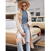 image:imageEkouaer Thermal Turtleneck Shirt Women Ribbed Long Sleeve Mock Neck Tops Slim Fit Lettuce Trim Base LayerGrey Blue