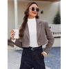 image:imageEkouaer Women 3 Pack Turtleneck Shirts Ribbed Thermal Underwear Tops Lightweight Long Sleeve Layer Tees Basic Pullover BlouseBlackWhiteBrown