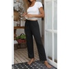 image:imageEkouaer Womens 2 Pack Lounge Pants Comfy Pajama Pants Plaid Pajama Bottoms with Pockets Drawstring Pj Bottoms Pants2 Packblackgrey