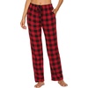 image:imageEkouaer Womens 2 Pack Lounge Pants Comfy Pajama Pants Plaid Pajama Bottoms with Pockets Drawstring Pj Bottoms Pants2 Packset 1