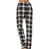 image:imageEkouaer Womens 2 Pack Lounge Pants Comfy Pajama Pants Plaid Pajama Bottoms with Pockets Drawstring Pj Bottoms Pants2 Packset 1