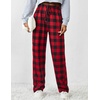 image:imageEkouaer Womens 2 Pack Lounge Pants Comfy Pajama Pants Plaid Pajama Bottoms with Pockets Drawstring Pj Bottoms Pants2 Packset 16