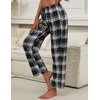 image:imageEkouaer Womens 2 Pack Lounge Pants Comfy Pajama Pants Plaid Pajama Bottoms with Pockets Drawstring Pj Bottoms Pants2 Packset 17