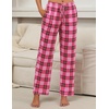 image:imageEkouaer Womens 2 Pack Lounge Pants Comfy Pajama Pants Plaid Pajama Bottoms with Pockets Drawstring Pj Bottoms Pants2 Packset 17