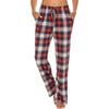 image:imageEkouaer Womens 2 Pack Lounge Pants Comfy Pajama Pants Plaid Pajama Bottoms with Pockets Drawstring Pj Bottoms Pants2 Packset 4
