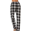 image:imageEkouaer Womens 2 Pack Lounge Pants Comfy Pajama Pants Plaid Pajama Bottoms with Pockets Drawstring Pj Bottoms Pants2 Packset 7