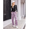 image:imageEkouaer Womens 2 Pack Lounge Pants Comfy Pajama Pants Plaid Pajama Bottoms with Pockets Drawstring Pj Bottoms Pants2 Packset 7