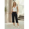 image:imageEkouaer Womens Capri Pajama Pants 2026 Wide Leg Lounge Sleep Pants Soft Comfy Drawstring Pj Bottoms with Pockets