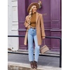 image:imageEkouaer Womens Mock Turtleneck Long Sleeve Shirts Ribbed Knit Lightweight Pullover Sweater Stretch Fitted Thermal TopBrown