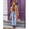 image:imageEkouaer Womens Mock Turtleneck Long Sleeve Shirts Ribbed Knit Lightweight Pullover Sweater Stretch Fitted Thermal TopCoffee