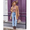 image:imageEkouaer Womens Mock Turtleneck Long Sleeve Shirts Ribbed Knit Lightweight Pullover Sweater Stretch Fitted Thermal TopDusty Pink