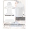image:imageEkouaer Womens Turtleneck Long Sleeve Shirts Slim Fit Thermal Underwear Tops Lightweight Pullover TeesBlackWhite