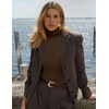 image:imageEkouaer Womens Turtleneck Long Sleeve Shirts Slim Fit Thermal Underwear Tops Lightweight Pullover TeesBrown
