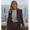 image:imageEkouaer Womens Turtleneck Long Sleeve Shirts Slim Fit Thermal Underwear Tops Lightweight Pullover TeesLight Grey