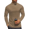 image:imageEkouaer Mens Mock Turtleneck Long Sleeve Turtle Neck Tops Lightweight Undershirt Thermal Sweater ShirtsLight Brown