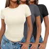 3pcs Black/ Dark Gray/ Beige