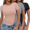 3pcs Black/ Light Gray/ Dirty Pink